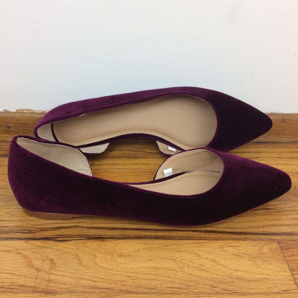 NWOT Purple Textured Flats
